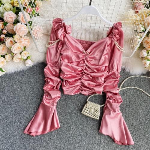 Розовые блузки ZVAQS China At AliExpress