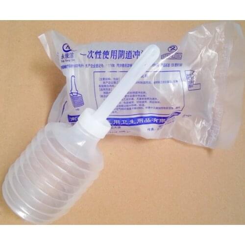 10pcs Medical disposable vagina flushing device for womens daily vagina cleaning and nursing bottle 200ml Plastic liquid feeder