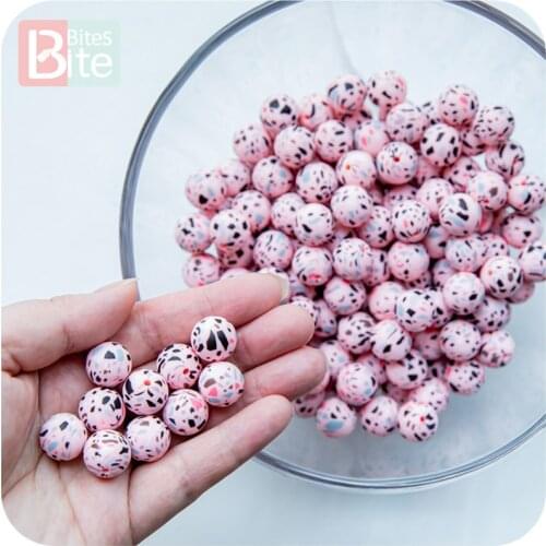 10pc Baby Teether Bead Silicone Teething Toy 15MM Food Grade Silicone DIY Necklace Bracelet Montessori Newborn Gift Baby Product