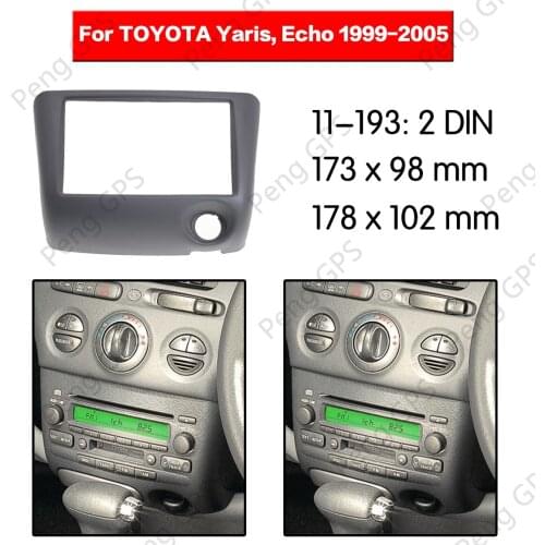 2 Din Car Radio stereo Fitting installation fascia For TOYOTA Yaris Echo 1999-2005 Stereo Frame Fascias Mount Panel DVD CD trim