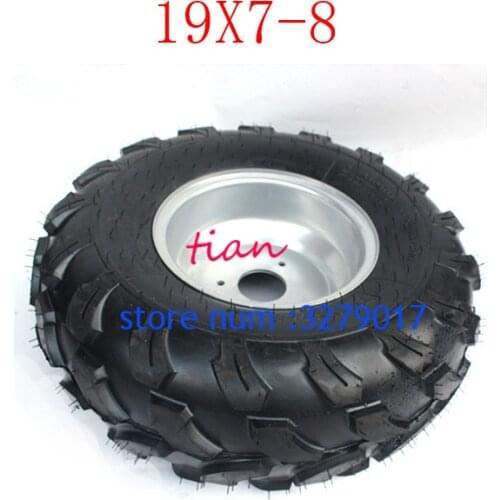 2PCS ATV 19x7.00-8 19x7-8 inch tyre tires 150cc 250cc vacuum tire front tire