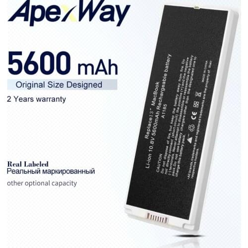 ApexWay A1185 laptop Battery for Apple MacBook 13" A1181 (2006-2009 year )MA701 MB061 MB062 MB063 MB402 MB403 MB404 MB881 MC374