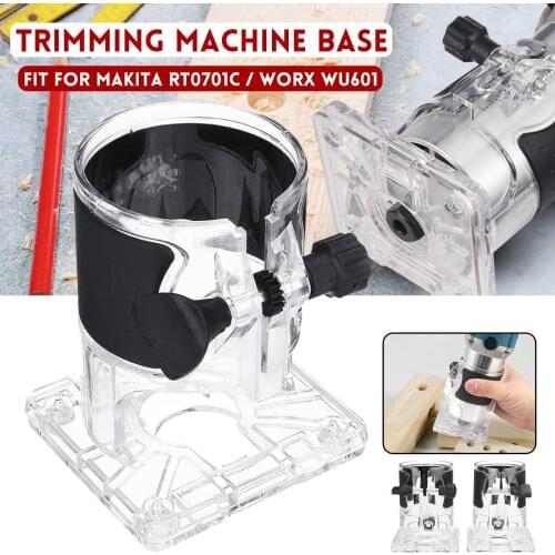 Electric Trimmer Base Balance Board Edge Cutter Trimming Machine Base Woodworking Power Tool for Makita RT0701C Worx WU601