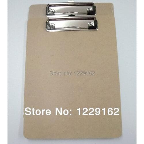 Hot sale (6pcs/lot) A4 writing board Plywood Wooden file clip board menu clipboard with hook Stationery
