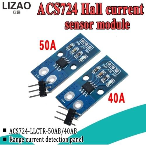 ACS724TLLCR 40A 50A Range Hall Current Sensor Module ACS724 Module For Arduino