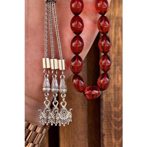 Male Red Ottoman Sancaklı Color Filtration Beirut Drop Amber Rosary Krkp0004473