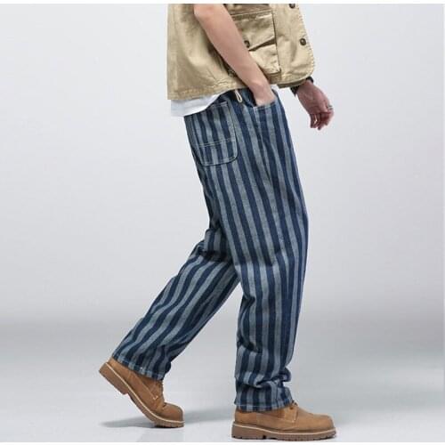2021 Jeans Man Streetwear Pants Jeans homme Jeans Pants Comfort Stripe Peto Vaquero Hombre Men Pants Trousers Pantalon