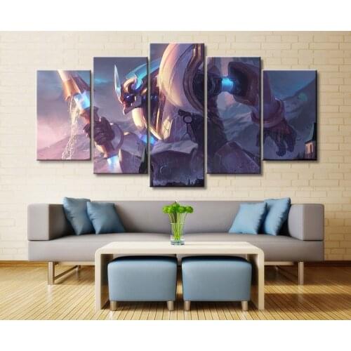 Wall Art Painting Artwork 5 Piece Canvas League of Legends Game HD Print Paintings on Canvas Wall Art Home Modern Decorations