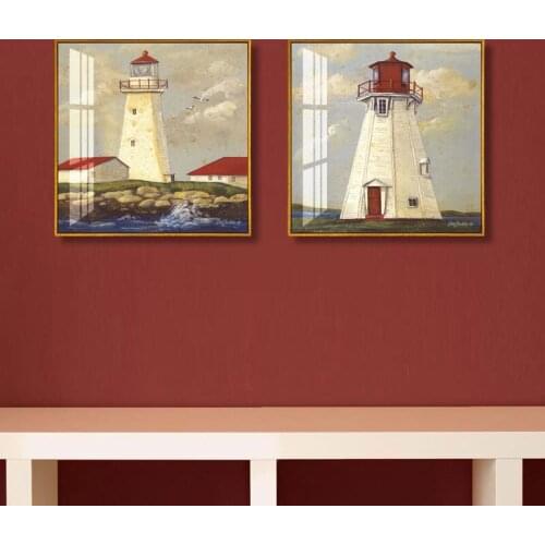 Retro Posters And Prints Abstract Landscape Wall Art Vintage Canvas Painting Pictures For Living Room Home Decor