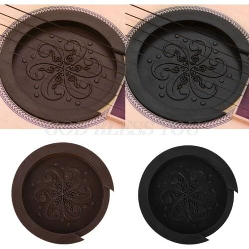 Silicone Acoustic Guitar Soundhole Cover Weak Sound Buffer Plug Guitar Accessory Drop Shipping