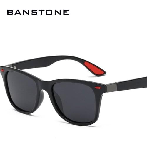 BANSTOEN BRAND DESIGN Classic Polarized Sunglasses Men Women Driving Square Frame Sun Glasses Male Goggle UV400 Gafas De Sol