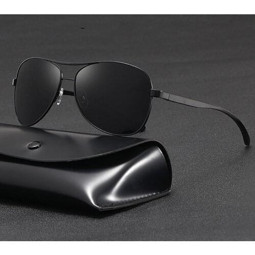 1PC Men Vintage Aluminum Polarized Sunglasses Classic Brand Sun Glasses Coating Lens Driving Eyewear for Men/Women