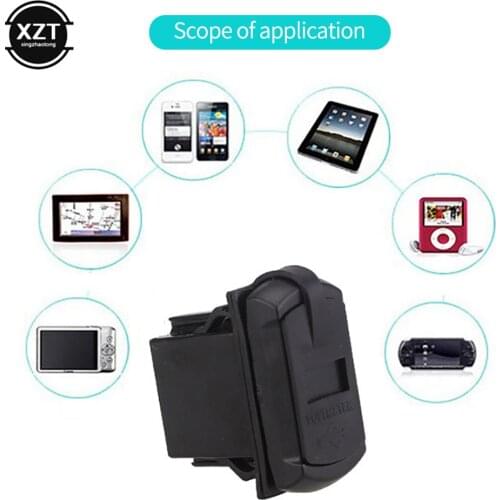 Universal 5V 4.2A Dual USB Port Car Charger Cigarette Lighter Charger Socket Outlet With Power Line 12-24V 0.6M