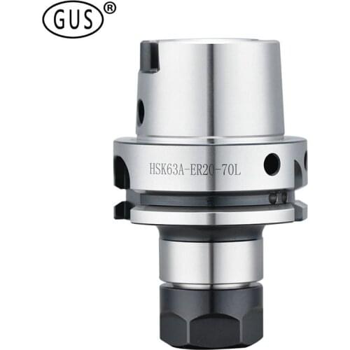HSKA63 HSK32A HSK40A HSK50A HSK63A ER16 ER20 ER25 ER32 ER40 Precision 0.002mm High Speed Cnc Tool Holder HSK 63 ER Milling Chuck