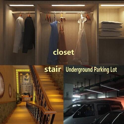 10pcs*100cm SMD 5730 hard led strip with PIR sensor strip Bar Light Factory Wholesale ,red/blue,green color U Aluminium +Cover