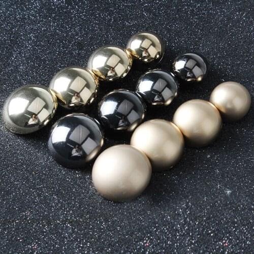 12Pcs/lot 10-26mm High-grade round metal mushroom button coat clothes womens sweater shirt button C101