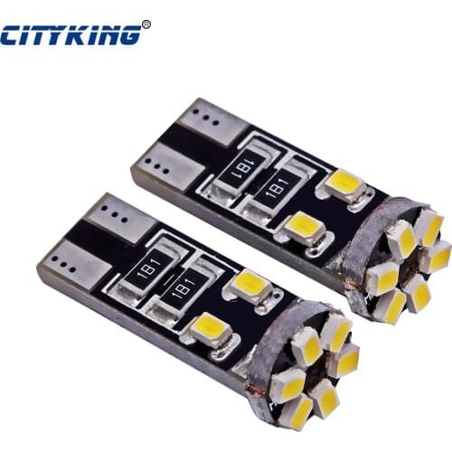 50 x W5W t10 10SMD led CANBUS 1206 led T10 10led smd w5w canbus 194 LED Car t10 canbus Bulbs Error Free Automotive car styling