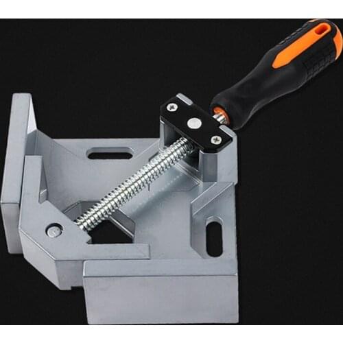 Aluminum Corner Clamp 90 Degree Right Angle Clamp TPR Handle Wood Metal Welding Clamps Woodworking Tools