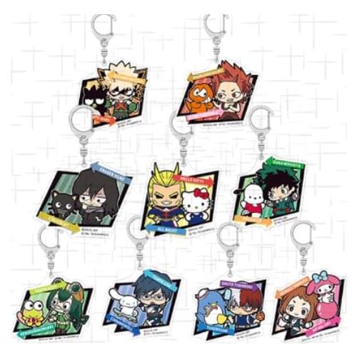 Anime My Hero Academia Midoriya Izuku Todoroki Shoto Acrylic Keychain Pendant Bags Charm Decor Cartoon Cosplay Decor Xmas Gifts