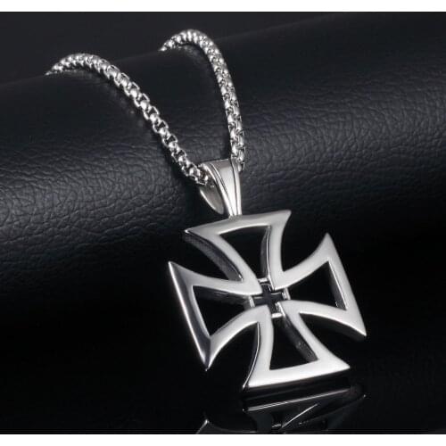 High Polished Stainless Steel Silver Color Cross Design Mens Womens Pendant Necklace Free Box Chain 24"Wholesale Unisexs Jewelry