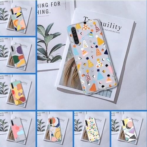 For Oppo Realme 5 6 X50 X2 Pro Back Cover Art Graffiti Draw Silicone Transparent Phone Case For Realme C3 X3 Xt C11 6i X Soft