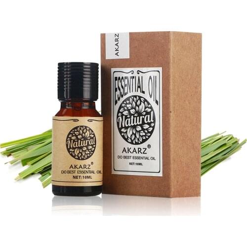 AKARZ Famous brand cymbopogon citratus ESSENTIAL OIL NATURAL Relieve headache migraine neuralgia calm removal of mosquitoes