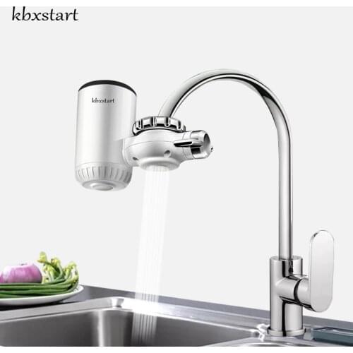 Kbxstart Electric Instant Kitchen Water Heater Tap 3000W Faucet With Water Heating Torneira Para Cozinha Eletrica UK AU EU Plug