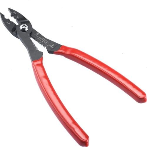 Compact 4-in-1 Multi-Purpose Wire Service Tool Gripper Cutter Stripper Crimper Electricians Pliers