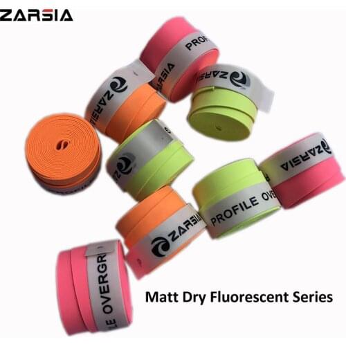 Matt Dry Fluorescent Green ZARSIA Tennis Racket Overgrip Men Women Sports Sweat-absorbent Wrap Tape Fishing Rod Strap Hand Glue