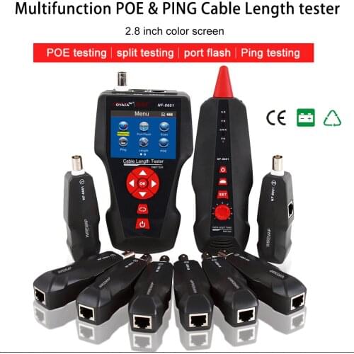 NOYAFA NF-8601W Multi-functional Network Cable Tester LCD Cable length Tester Breakpoint Tester English version NF_8601W