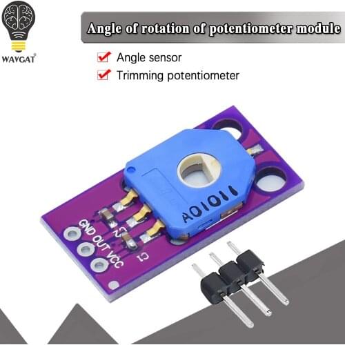 WAVGAT CJMCU-103 Rotary Angle Sensor SMD Dust-Proof Angle Sensing Potentiometer Module SV01A103AEA01R00