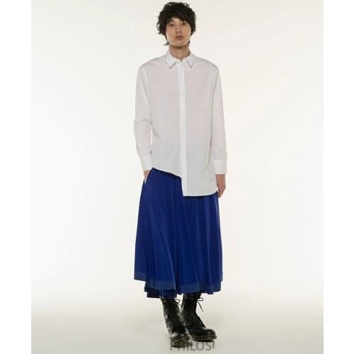 Mens Large shirts Originally designed mens shirts with irregular asymmetrical long sleeves