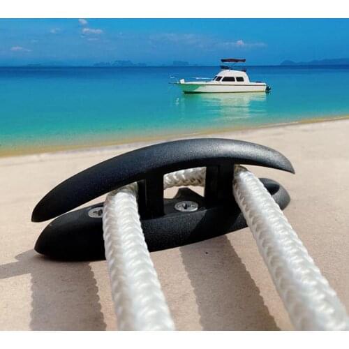 Nylon Boat Flip Up Folding Pull Up Cleat Dock Deck Handwares Accessories Black