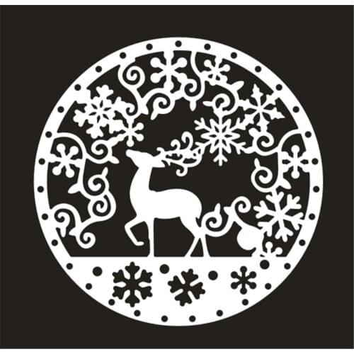 PANFELOU Metal craft Snowflakes deer paper die cutting dies for Scrapbooking/DIY Easter wedding Halloween cards