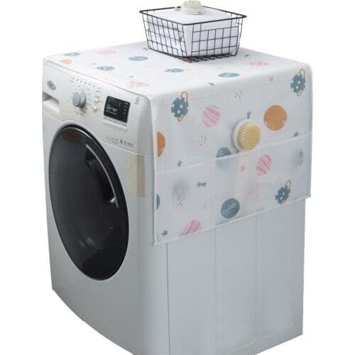 Refrigerator dust cover, microwave oven cover, household waterproof and dustproof storage and finishing refrigerator cover