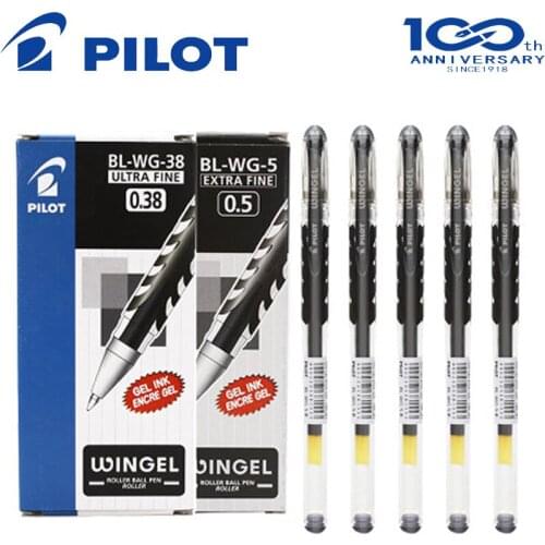 6pcs/box Pilot BL-WG-5 Non-slip Gel Pen 0.5mm / 0.38mm Multicolor Writing Supplies Office and School Supplies