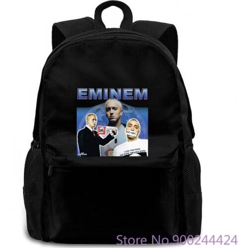 Eminem Slim Shady Rapper Vintage BEST women men backpack laptop travel school adult student