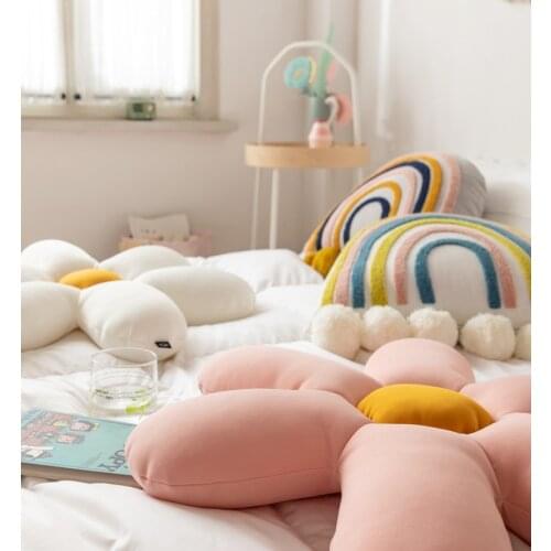 Flower Rainbow Cute Seat Bed Cushion Thicken Tatami Dining Chair Cushions Color Home Decorative Sitting Sofa Pillows