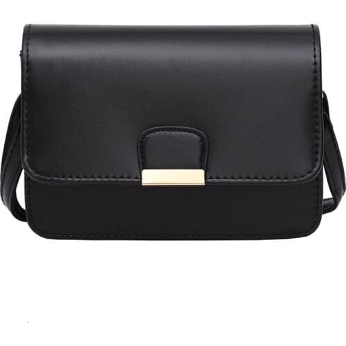 Shoulder Bags for Women 2020 Luxury Handbags Women Bags Designer PU Leather Crossbody Bags Fashion Small Simple Solid Female Bag