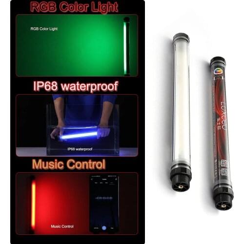 Led RGB Flexible Tube Portable Handheld Photography Lighting Stick Ip68 Waterproof Android Mobile Phone App Control Light Stick