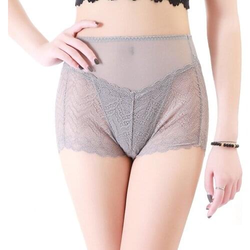 Ropa interior femenina women briefs sexy lingeries High Waist Hollow Out Plus size 4L Lace underwear women panties Intimates