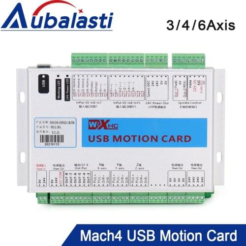 XHC Mach4 USB Breakout Board 3 4 6 Axis USB Motion Control Card 2000KHz Support Windows7 10 for CNC Enrgaver Lathe Machine