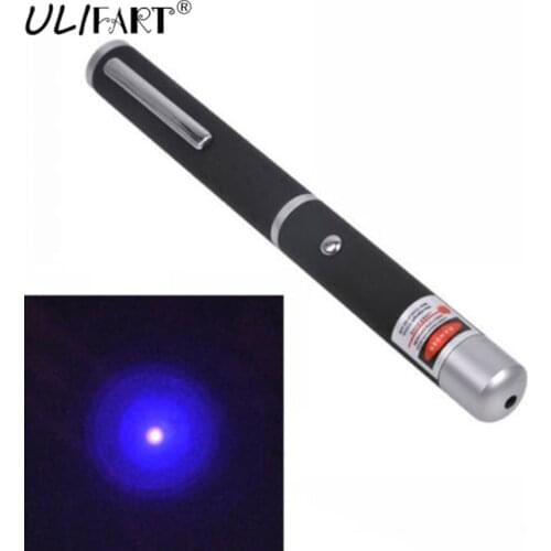 ULIFART MILITARY 5MW Blue/Purple Laser Pointer Pen Presenter Professional Lazer Blue Violet Pointers Beam Light For Teaching
