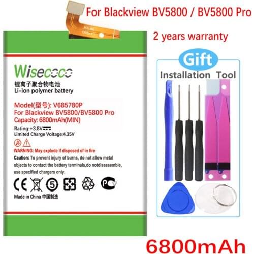 Wisecoco Batteries For Blackview BV5800 Phones