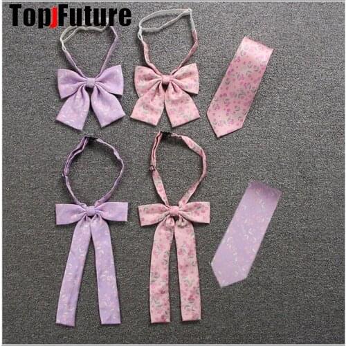 Japanese JK uniform college style school uniform accessories bow tie student school uniform collar flower cherry