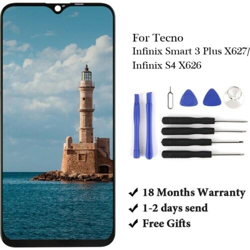 10pcs For TECNO Infinix Smart 3 Plus X627 LCD For Techo Infinix S4 X626 LCD Screen Digitizer Replacement Assembly LCD display