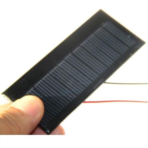 BUHESHUI Mini Solar Panel 5.5V 54MA Solar Cells Photovoltaic Panels Module Sun Power Battery Charger For DIY Study 86*38MM 10Pcs
