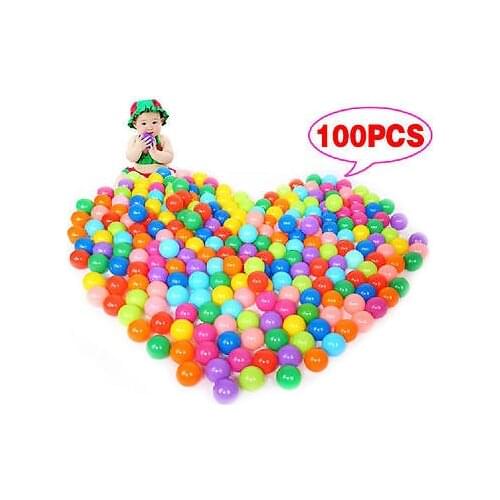 100Pcs/Lot Colorful Ball Pits Soft Ocean Balls Funny Baby Kids Swim Playing Ball Pits Toy For Play Tent Pool 5.5CM Diameter