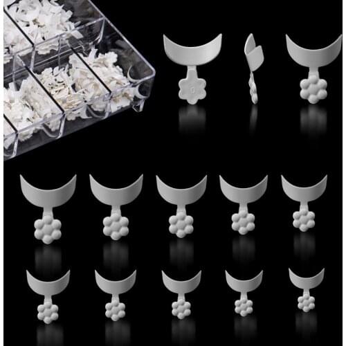 100Pcs White Short French False Nail Tips Acrylic Fake DIY Decoration Manicure Nails Art Beauty Accessories Tools