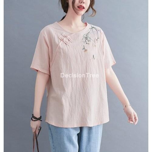 2021 chinese traditional cheongsam blouse shirts women qipao floral print blouse asian style elegant chiffon blouse hanfu shirts